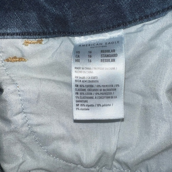 American Eagle Outfitters Dark Blue Skinny Jeans - Picture 4 of 4